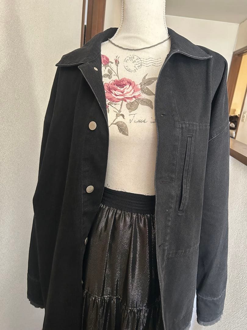 anuke アンヌーク　ブラックデニムジャケット　ほぼ新品