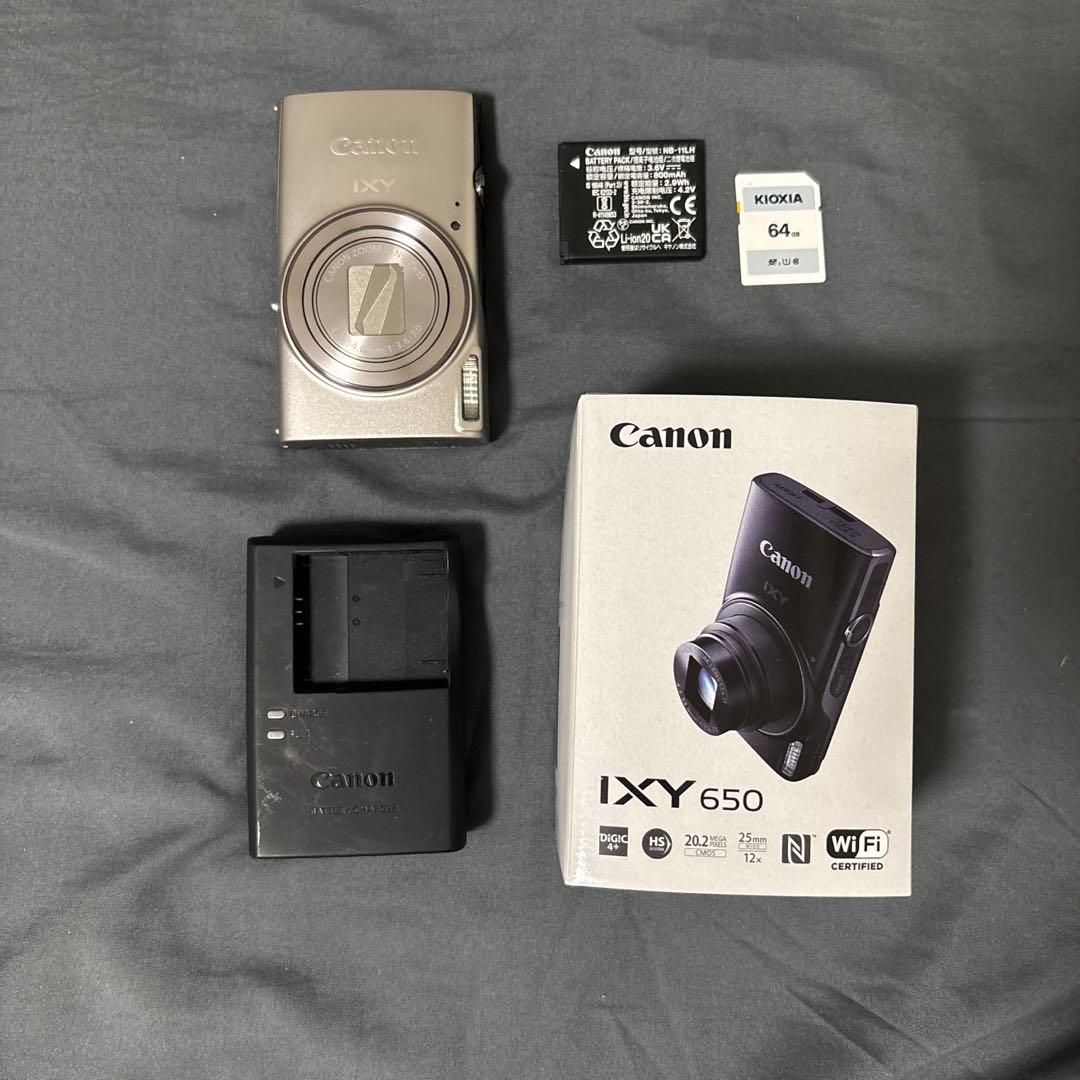 キャノン IXY 650 シルバー SDカード付き