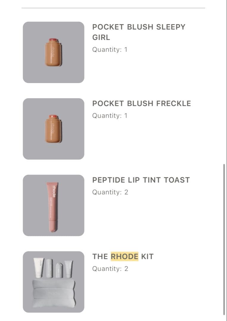 rhode スキンケアセット　キット