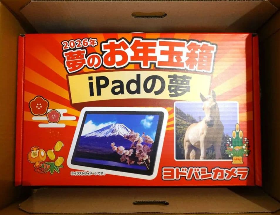 ヨドバシカメラ夢のお年玉箱　福袋　2026 iPadの夢　新品未使用　福箱