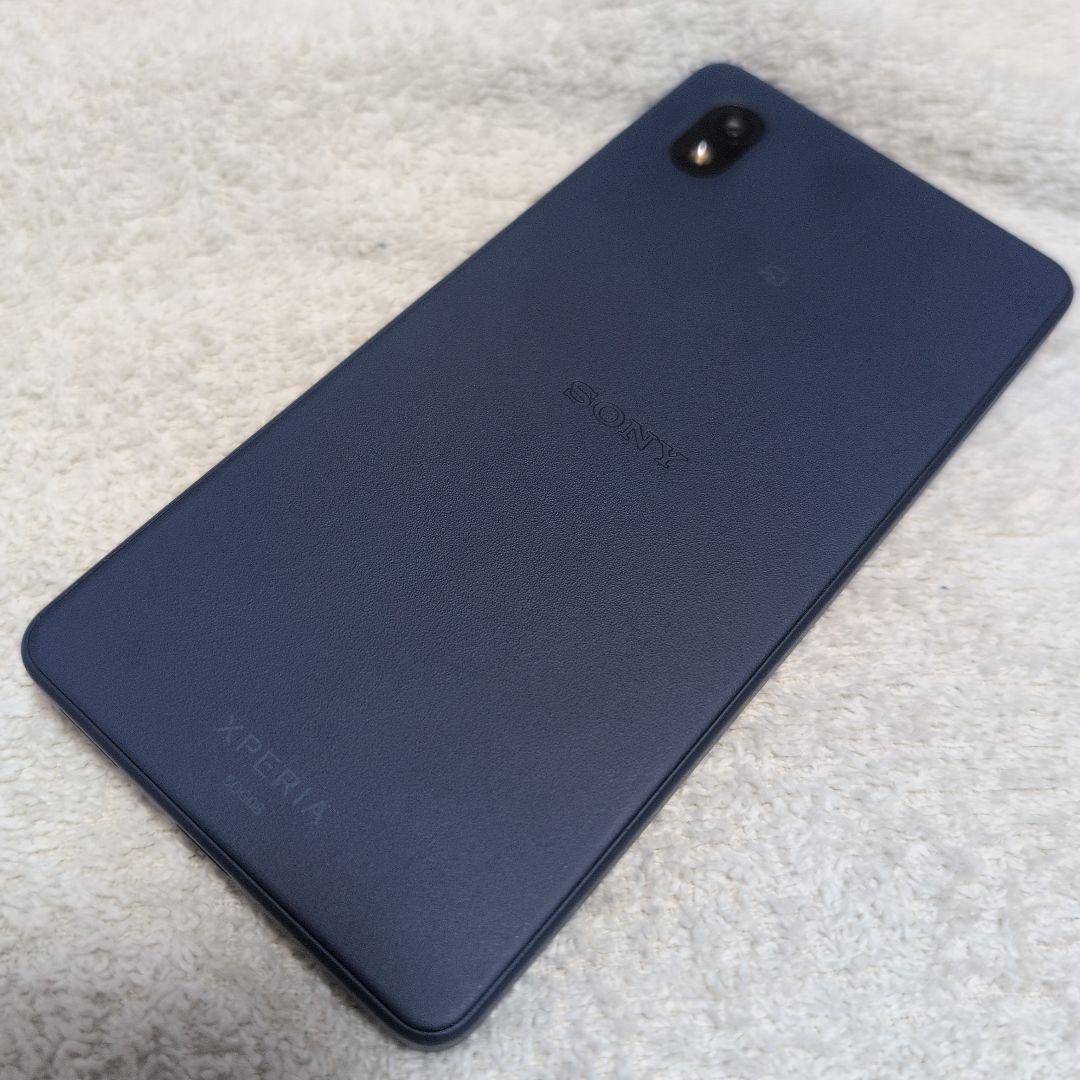 Xperia Ace III SOG08 ブルー au 本体 ケース付き
