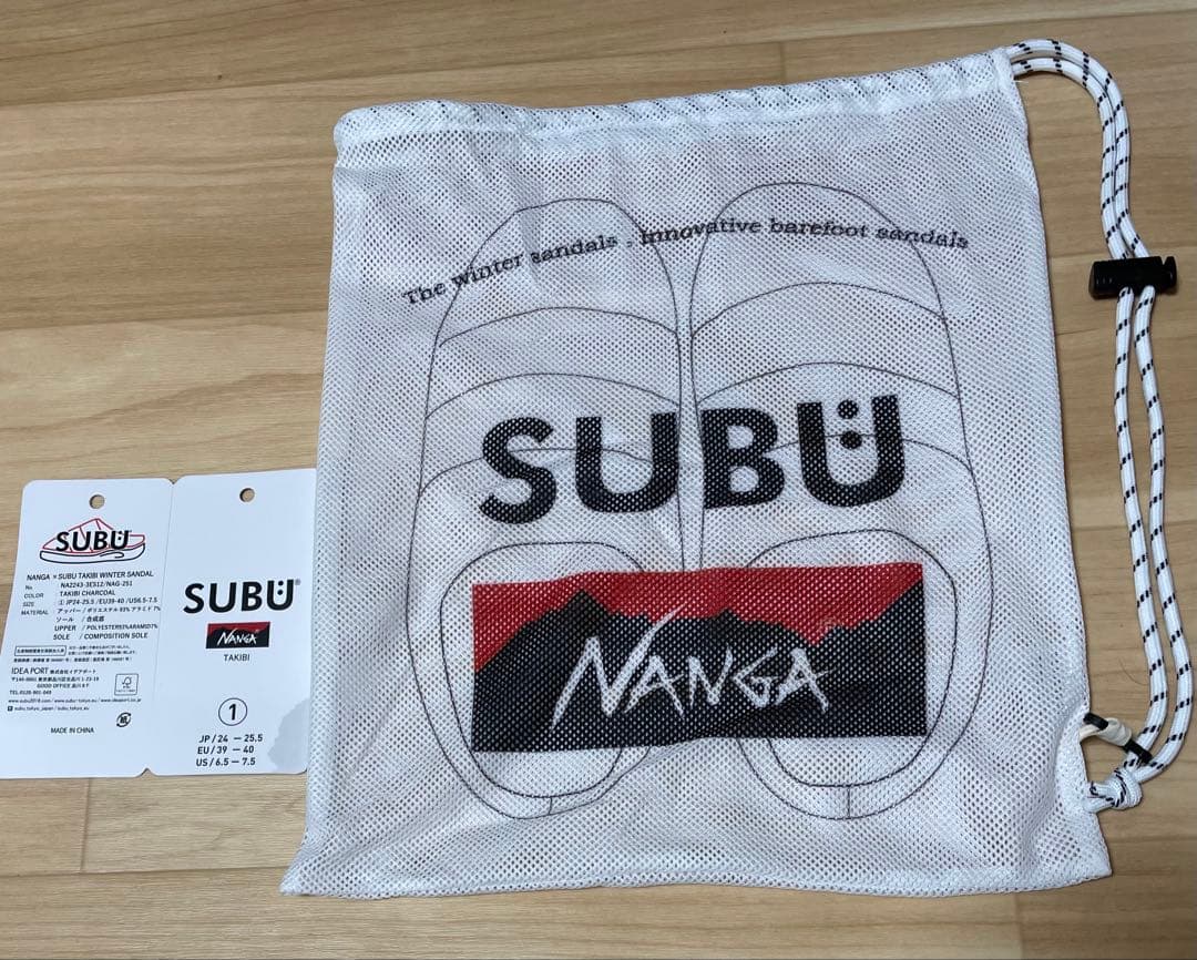 SUBU×NANGA TAKIBI WINTER SANDAL チャコール