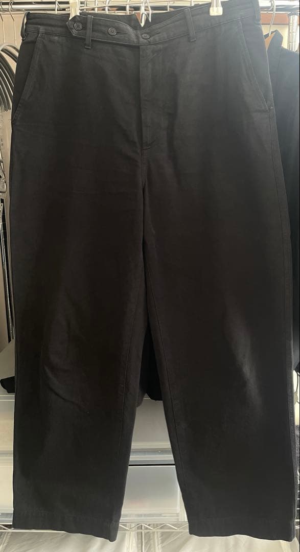 【定価以下】 ulterior 備前1号ツイル ミリタリーワイドトラウザーズ