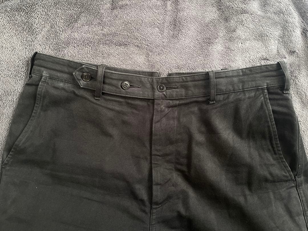 【定価以下】 ulterior 備前1号ツイル ミリタリーワイドトラウザーズ