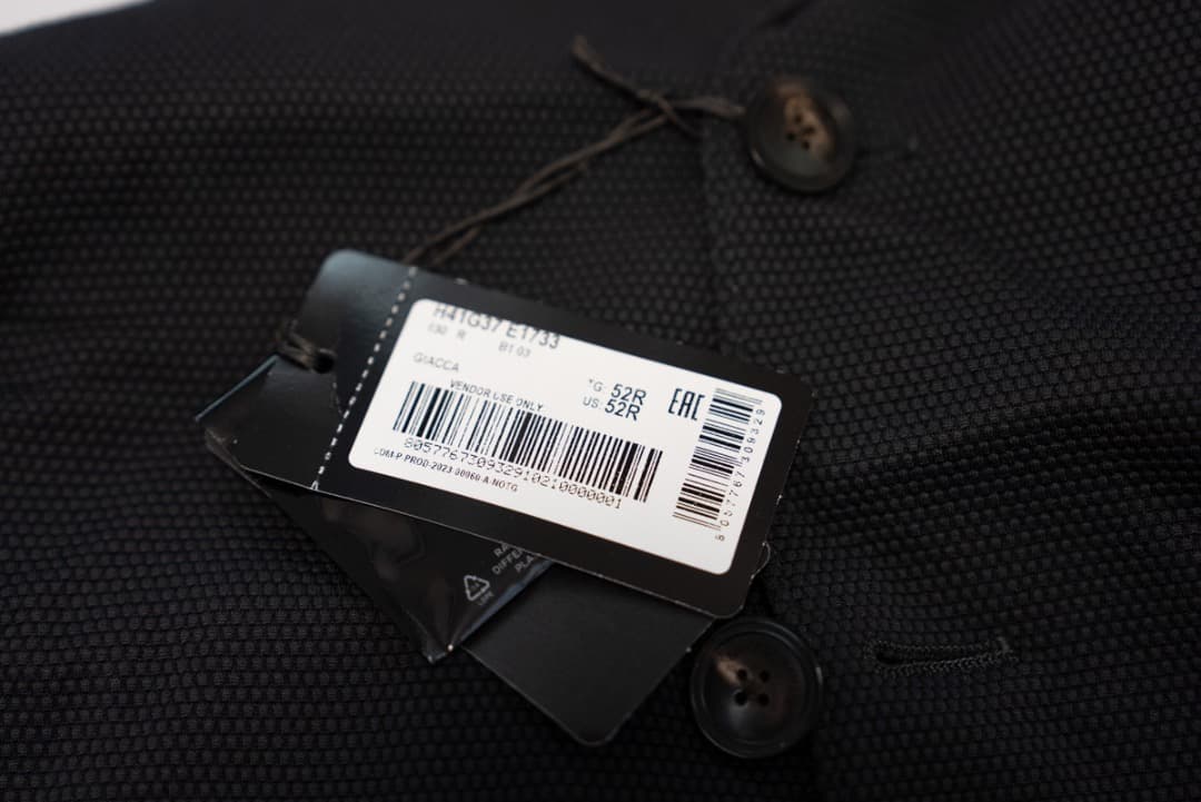 新品★正規品★エンポリオアルマーニ アンコンジャケット 紺色 52サイズ 春夏物