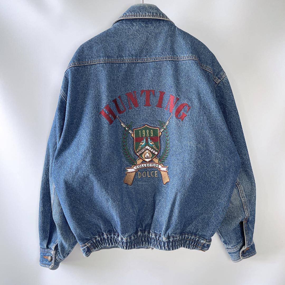 vintage オーバーデニムブルゾンジャケット ドリズラーボックス型 アメカジ