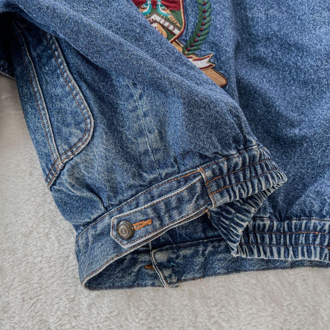 vintage オーバーデニムブルゾンジャケット ドリズラーボックス型 アメカジ