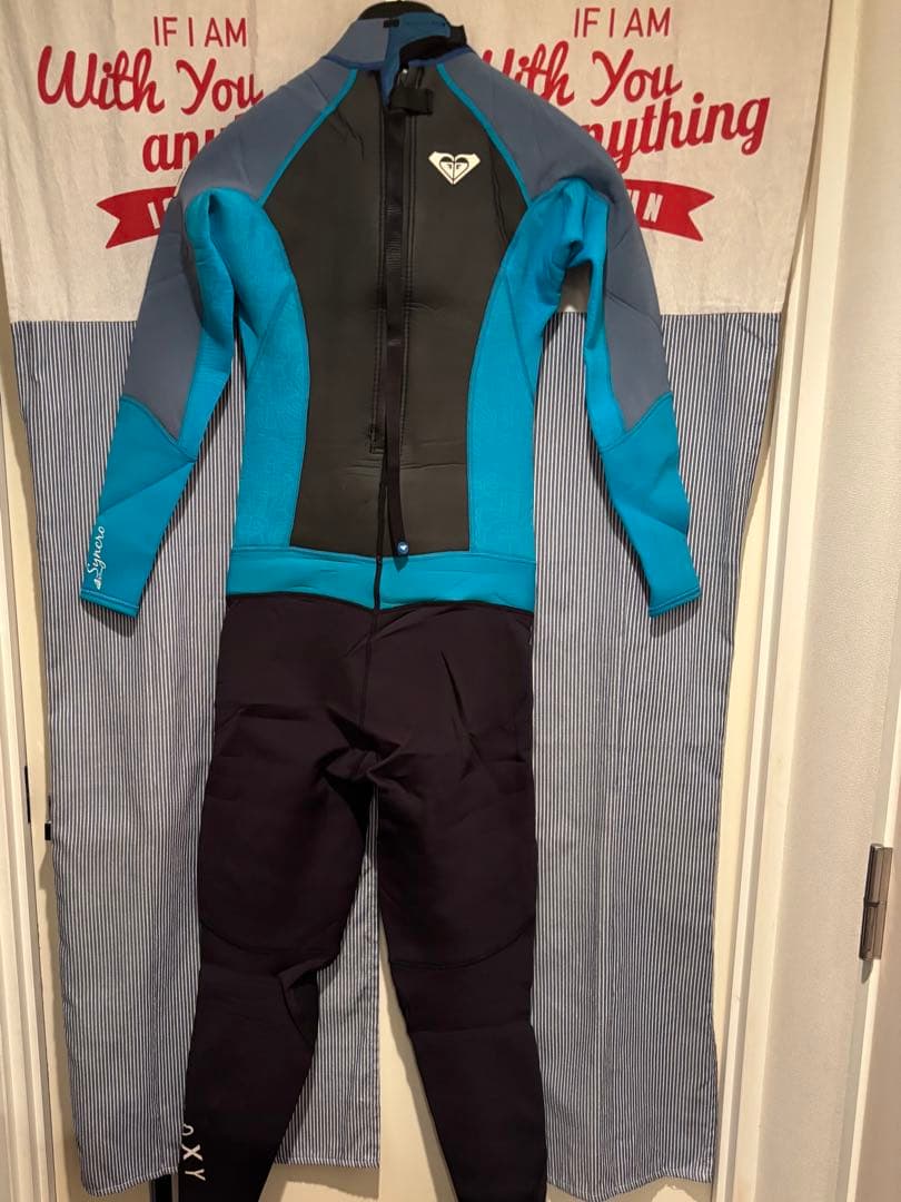 【美品ウェットスーツ】　フルスーツ　ROXY(ロキシー)　Lサイズ