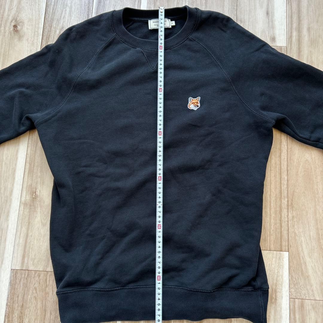 「値下げ！」　MAISON KITSUNÉ ブラック スウェット　S