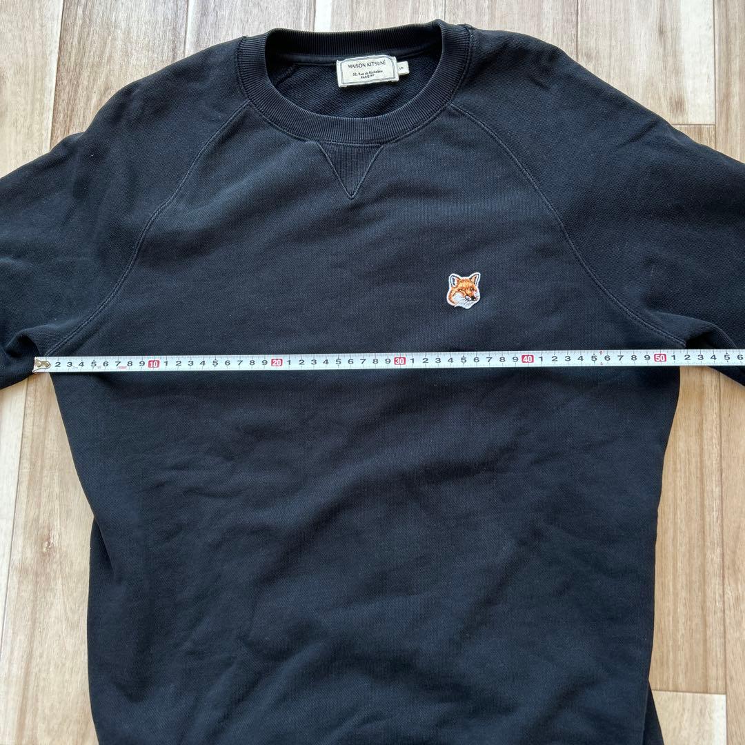 「値下げ！」　MAISON KITSUNÉ ブラック スウェット　S