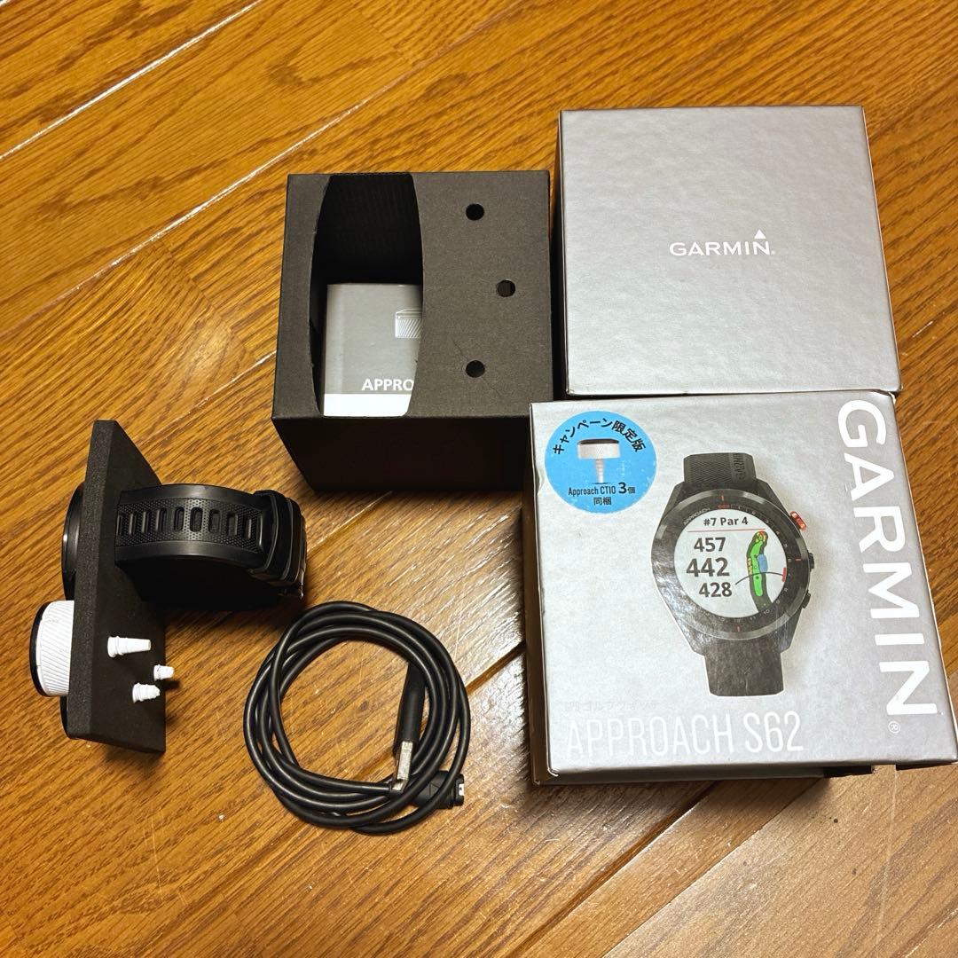 Garmin Approach S62 GPSナビ ブラック CT10付属