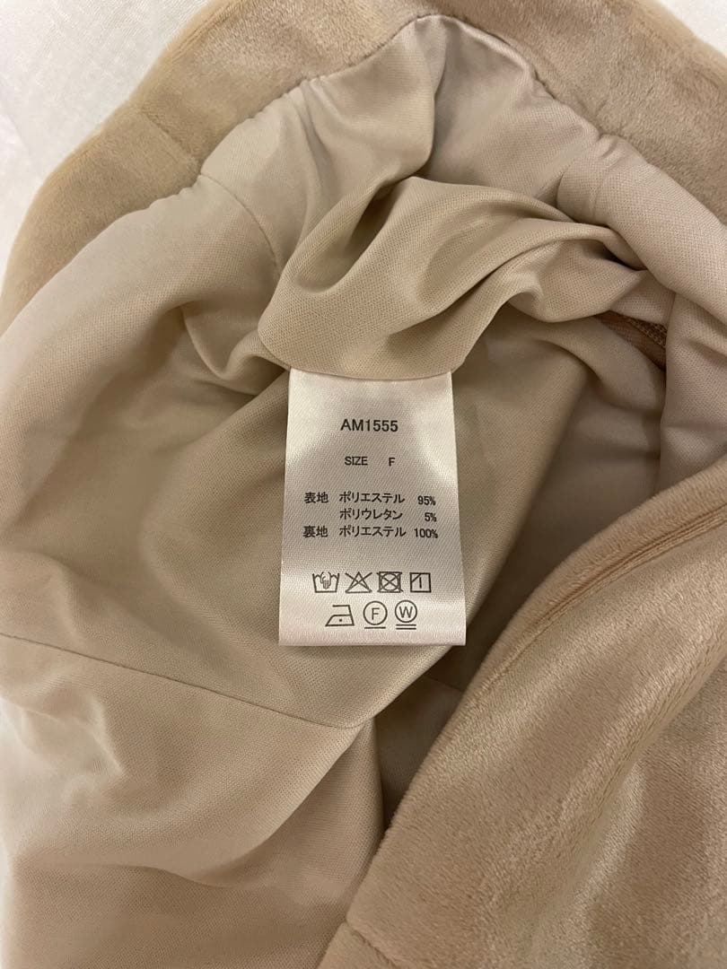 【匿名発送】andmary Betty velour mini dress