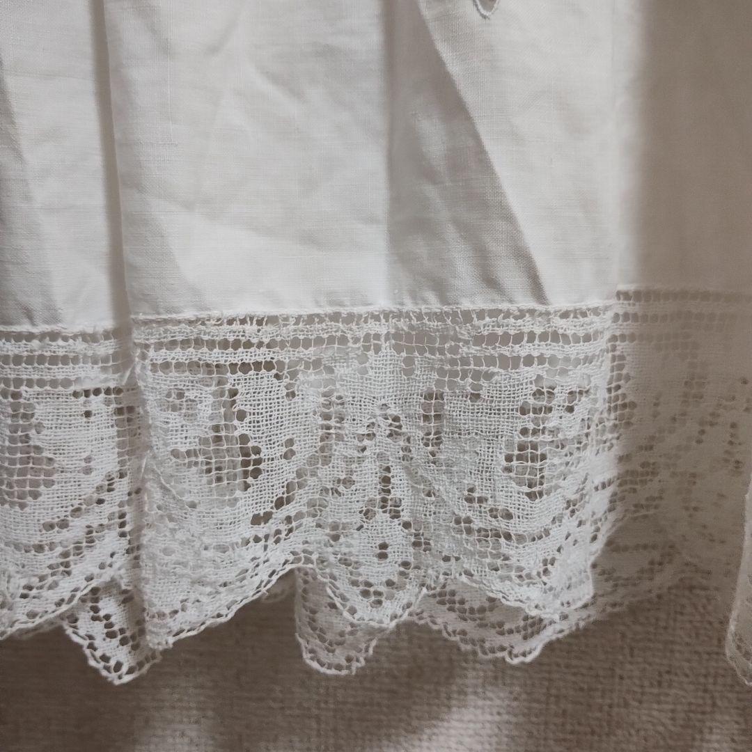 ✽3連休に向けての大特価✽　フランスアンティーク　カットワークリネンのチュニック