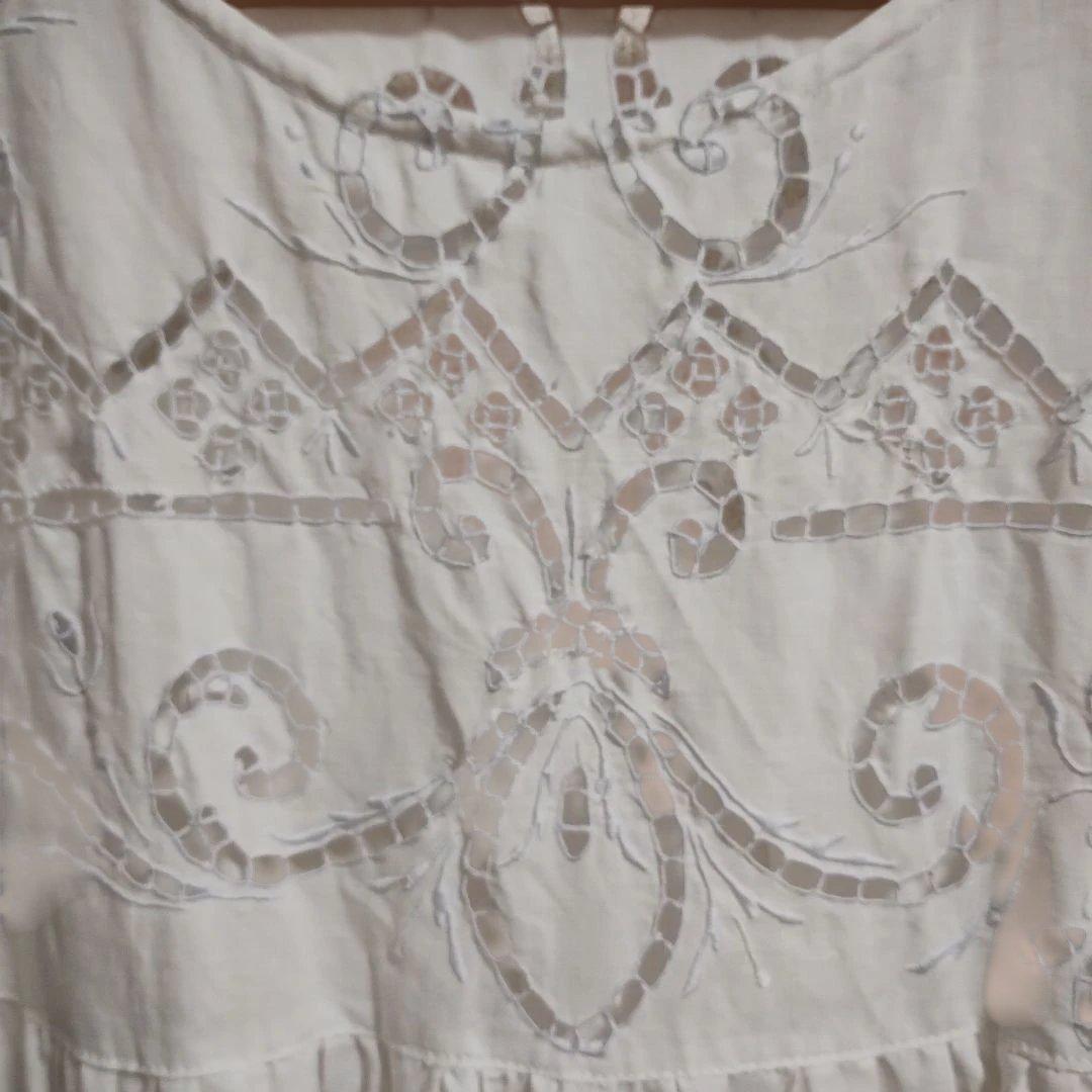 ✽3連休に向けての大特価✽　フランスアンティーク　カットワークリネンのチュニック