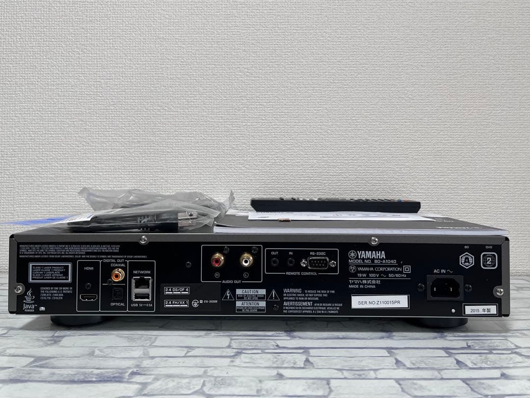 美品　ヤマハ　SACD/ブルーレイプレイヤー　BD-A1040