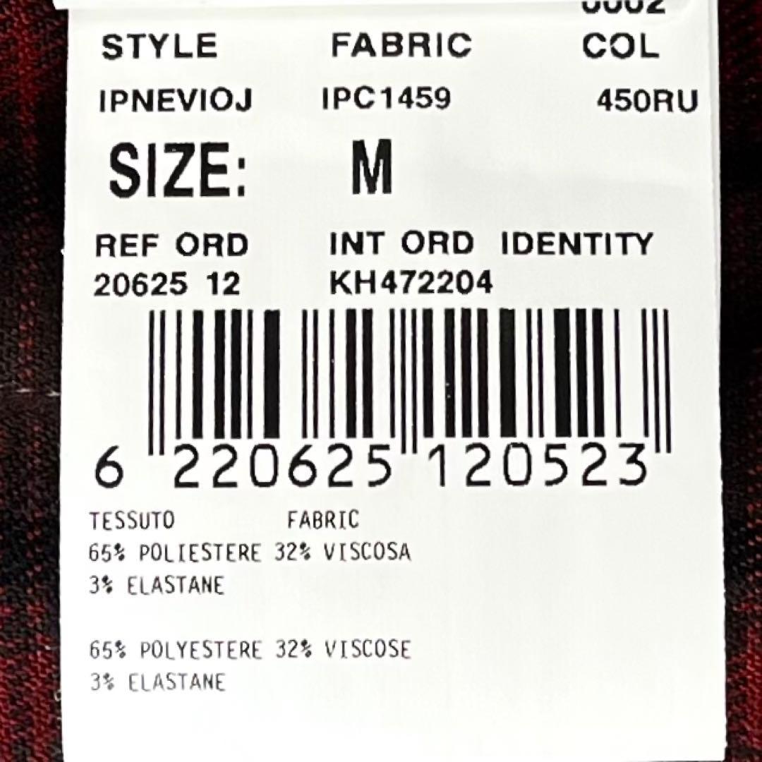 未使用品 LARDINI 三者混 タータンチェック アンコンジャケット M