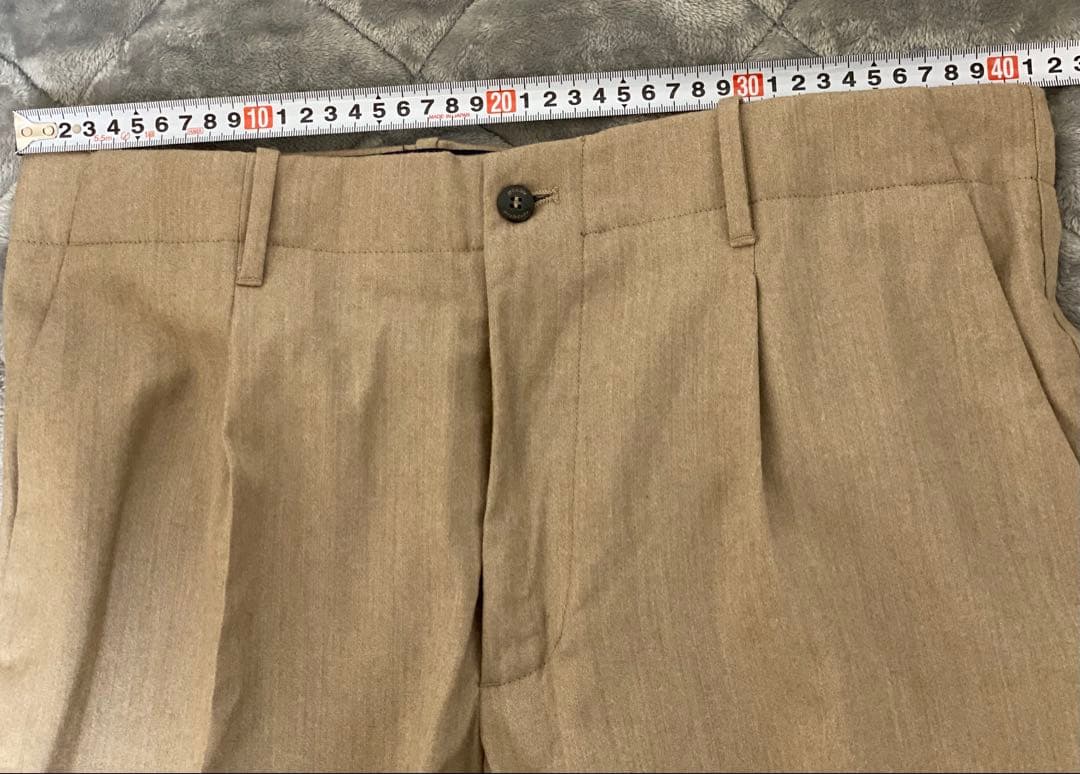 秋冬 giab's 1プリーツ カシミア混 パンツGOLD ジャブスアルキヴィオ