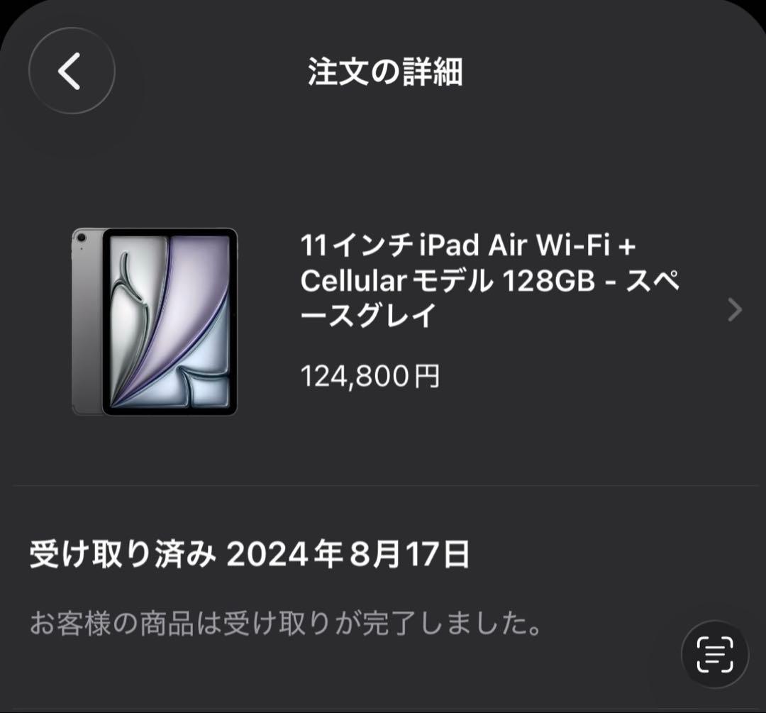 iPad本体 Apple iPad Air 11 M2 WiFi+Cellular 128GB