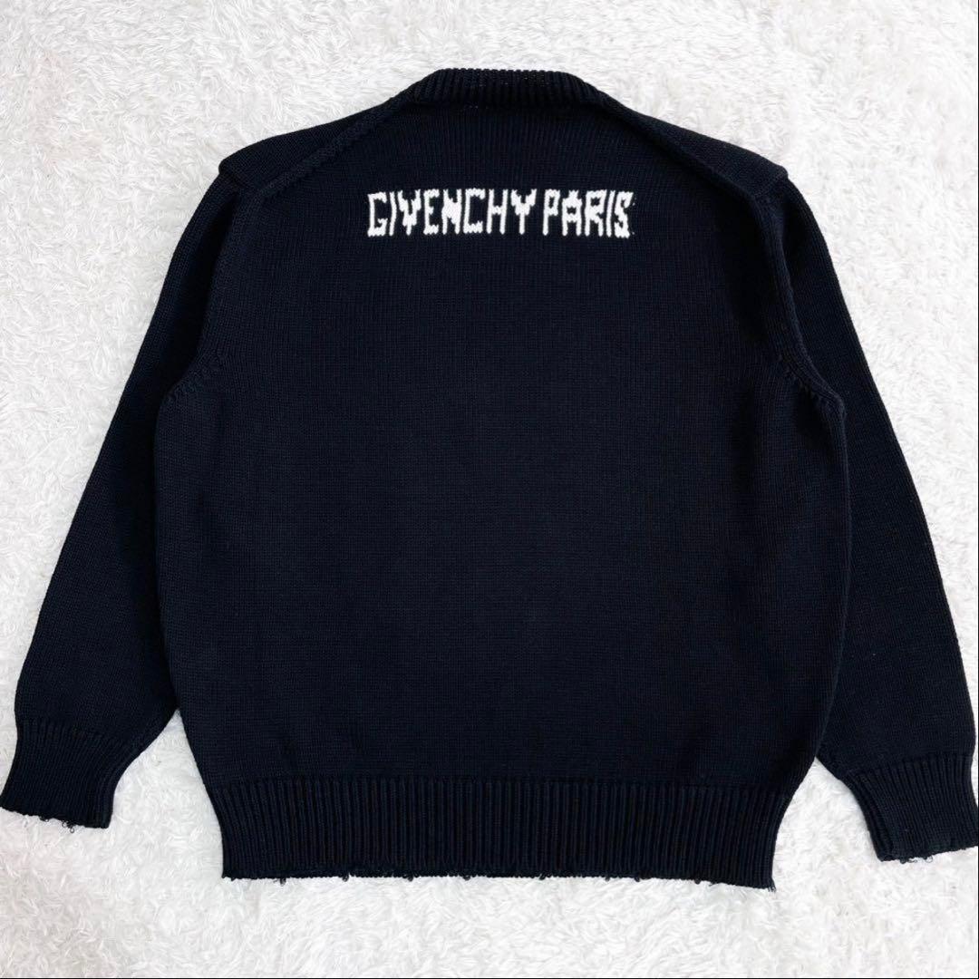 極美品！GIVENCHY クルーネックニット 4Gロゴ ヴィンテージデザイン L