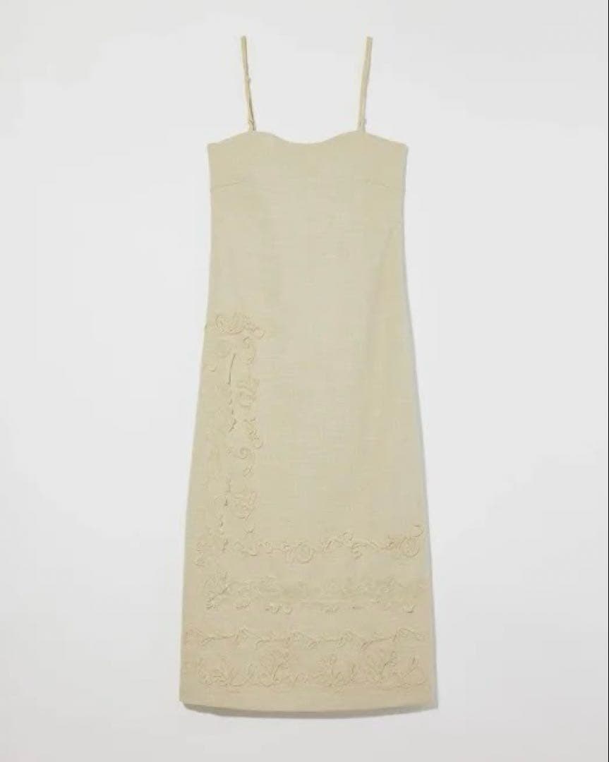 〖Eaphi〗EMBROIDERY LINEN LIKE ONEPIECE┋２