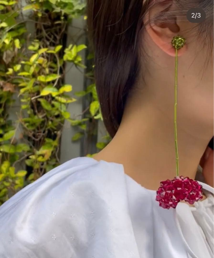 （箱無し）【HELENA THULIN/ヘレナチューリン】bigチェリーピアス