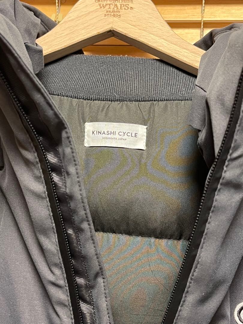 木梨サイクル　マウンテンダウンジャケット　チャコールMサイズ