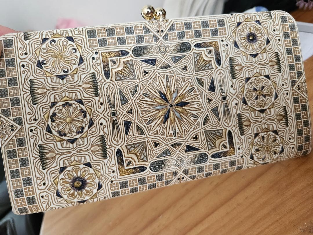 希少　文庫屋大関 予約会限定 廃盤 がま口長財布 カロー ブラック 日本製