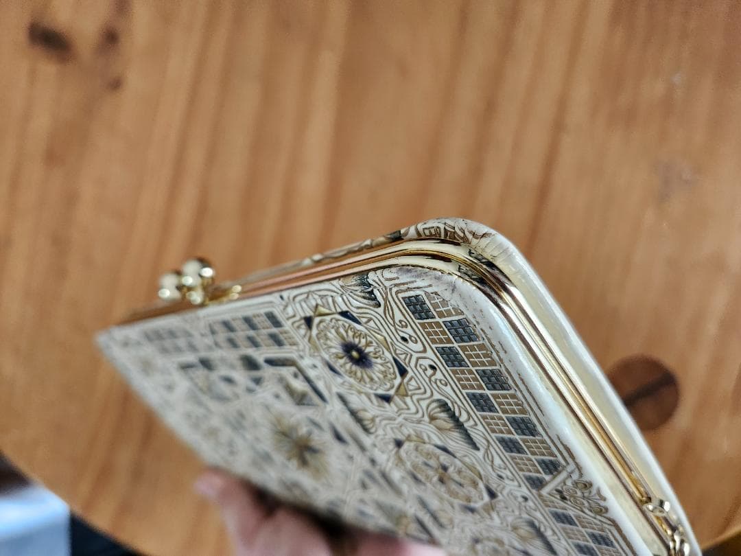 希少　文庫屋大関 予約会限定 廃盤 がま口長財布 カロー ブラック 日本製