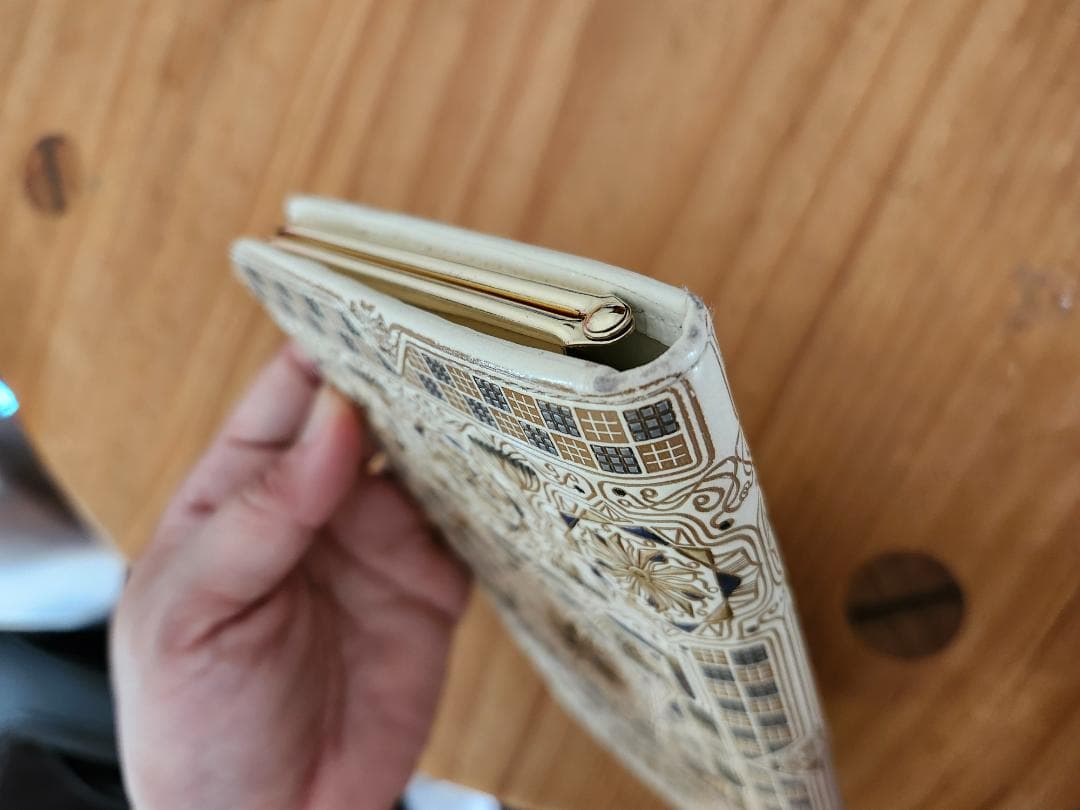 希少　文庫屋大関 予約会限定 廃盤 がま口長財布 カロー ブラック 日本製