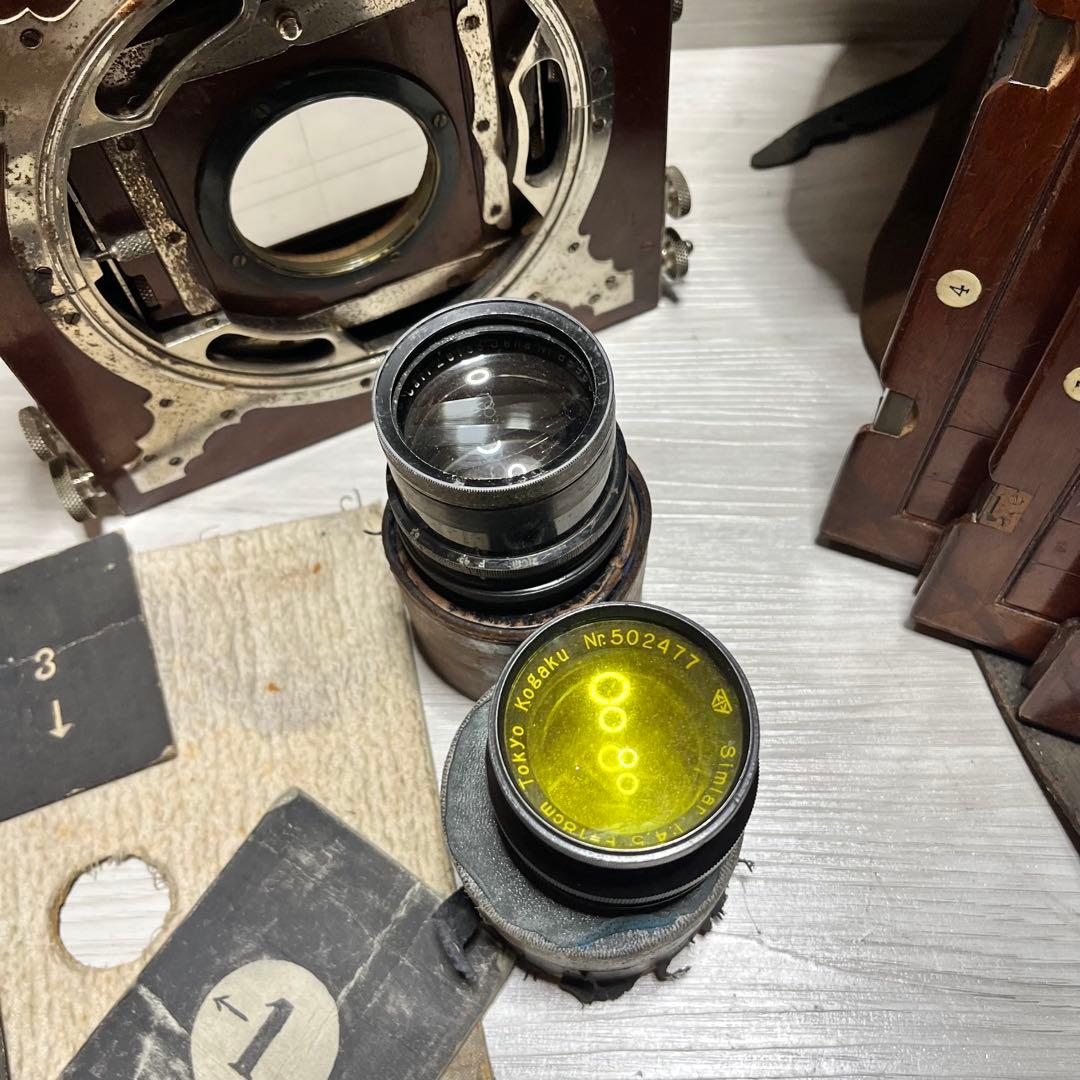 メ*】様 アンティーク　木製カメラ