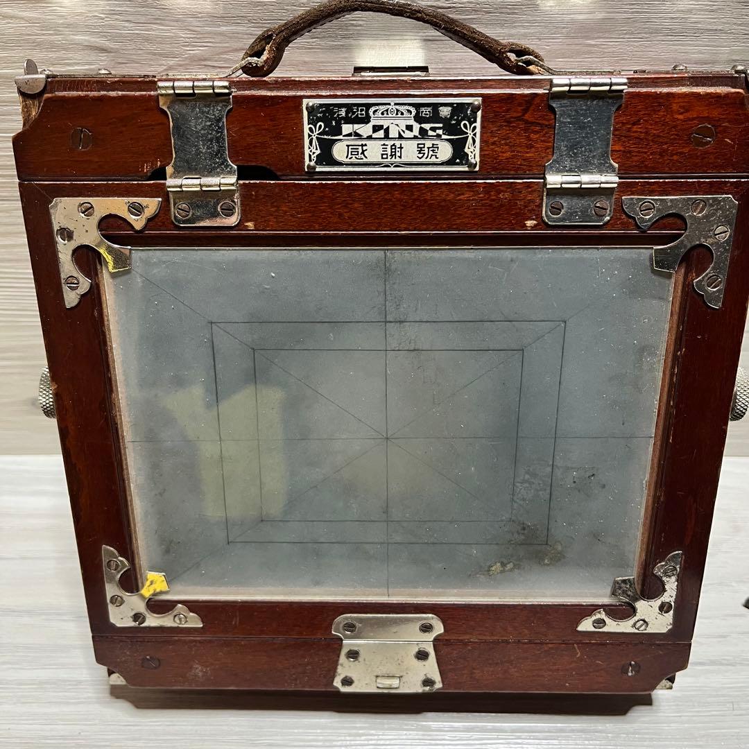 メ*】様 アンティーク　木製カメラ