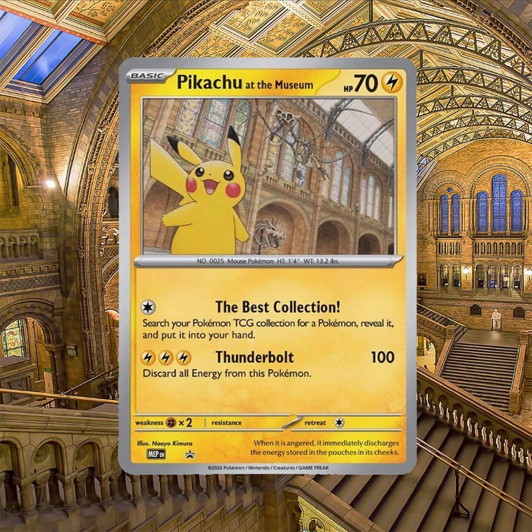 20枚 博物館 ピカチュウ Pikachu at the Museum プロモ