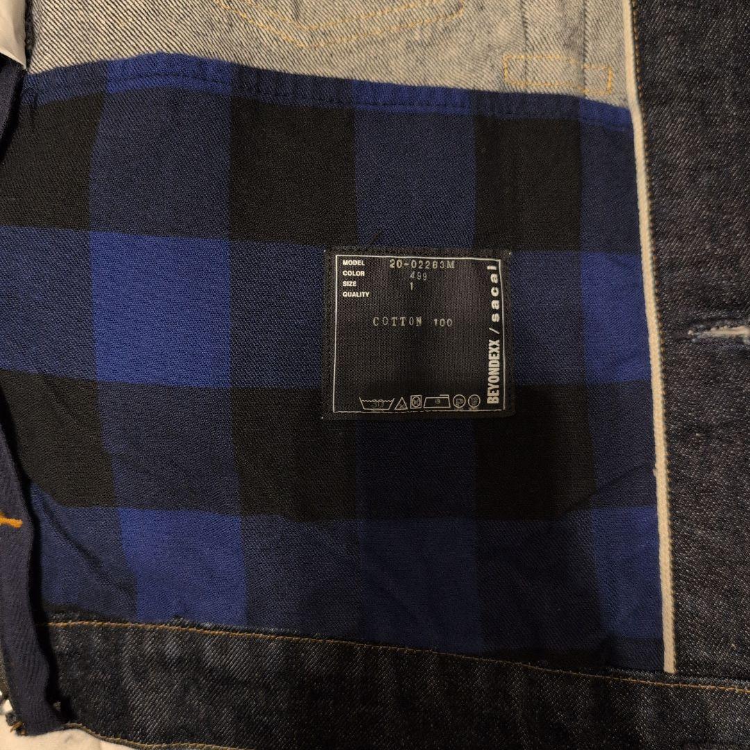 sacai サカイ × BEYONDEXX デニムジャケットサイズ1