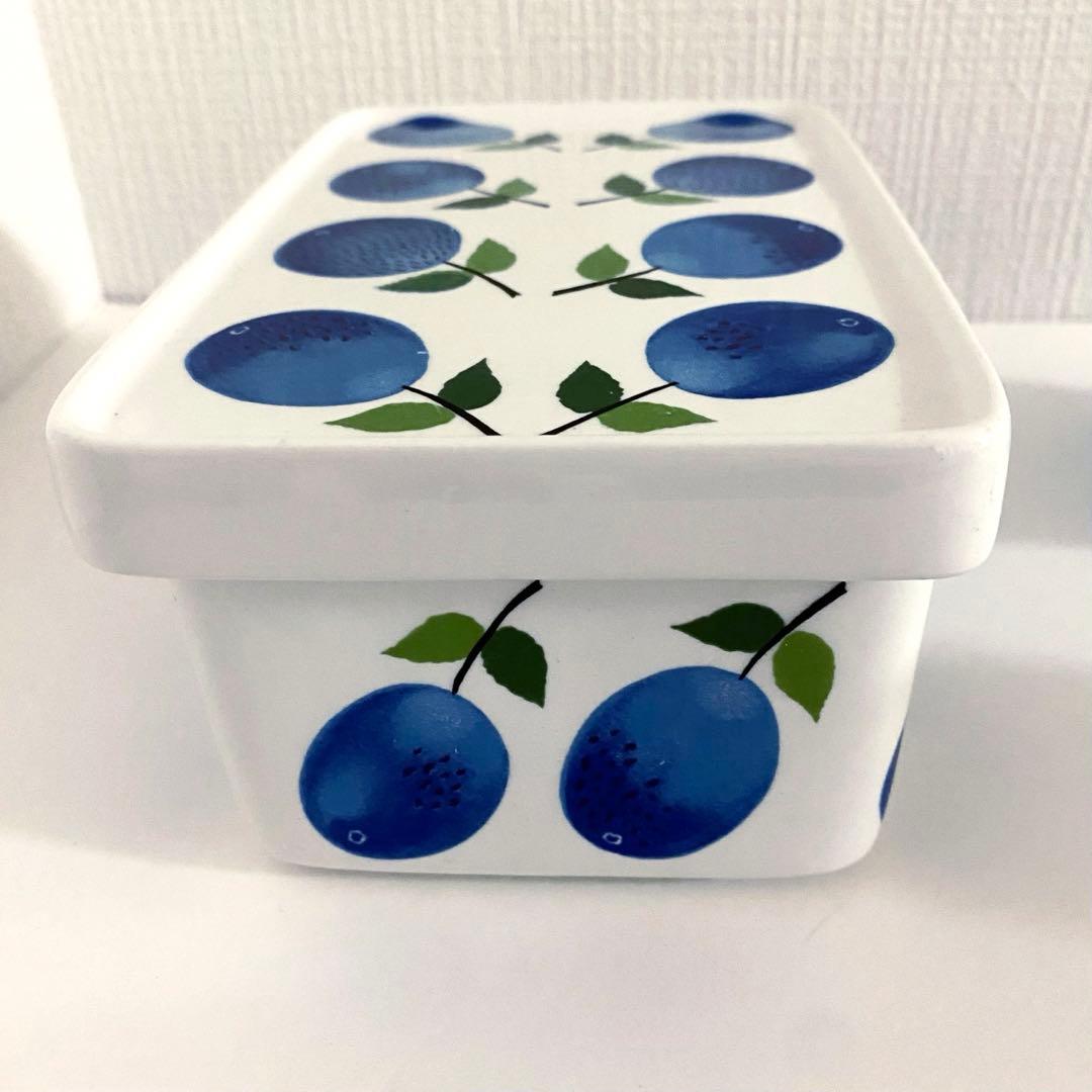 グスタフスベリ プルーヌス バターケース クリーマー シュガーボウル 3点セット