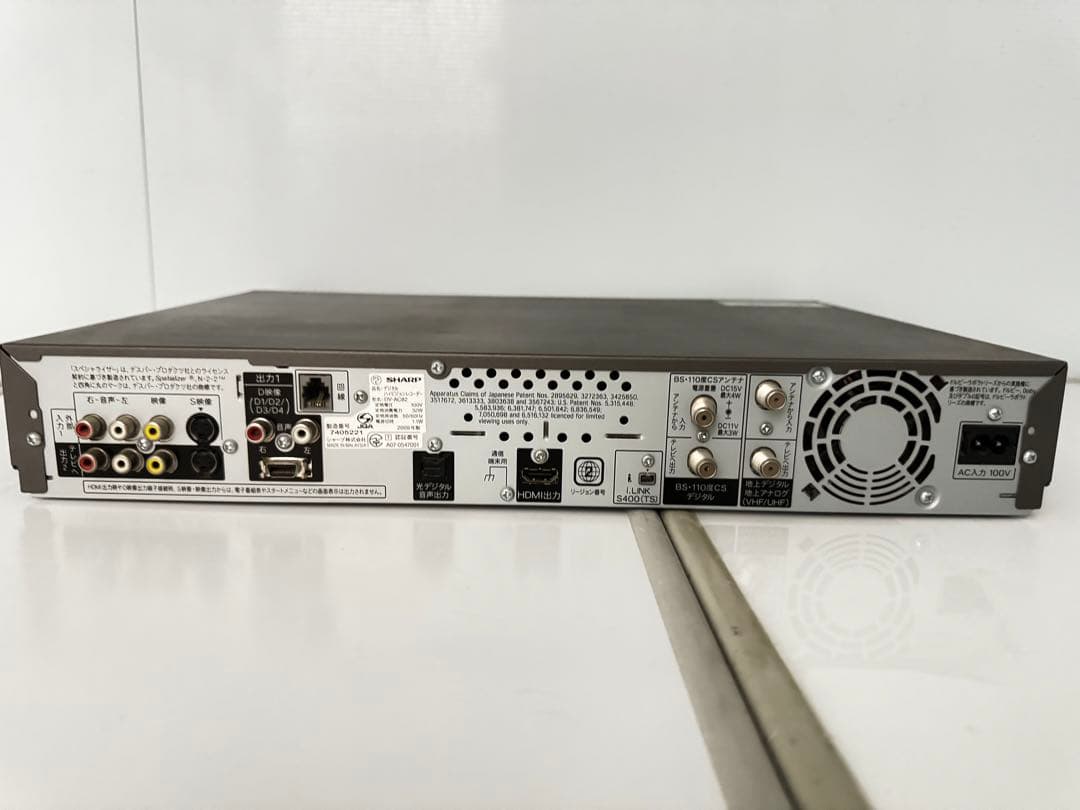 レコーダー SHARP DV-AC82