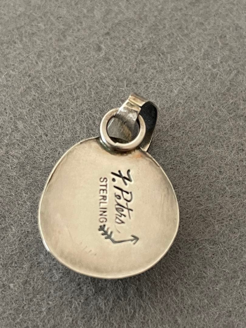 Fred Peters イサカピークターコイズ シルバー ペンダント