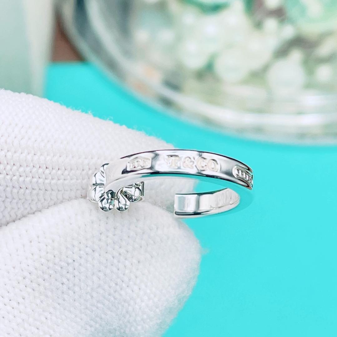 ◇ティファニー◇新品仕上済 1837 ナロー フープ ピアス 片耳用 2.23g