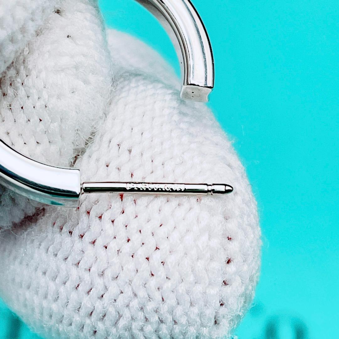 ◇ティファニー◇新品仕上済 1837 ナロー フープ ピアス 片耳用 2.23g