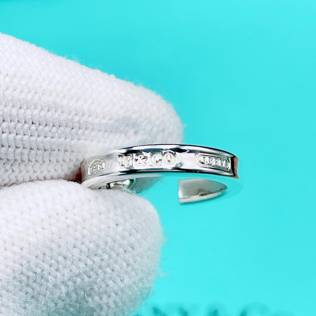 ◇ティファニー◇新品仕上済 1837 ナロー フープ ピアス 片耳用 2.23g