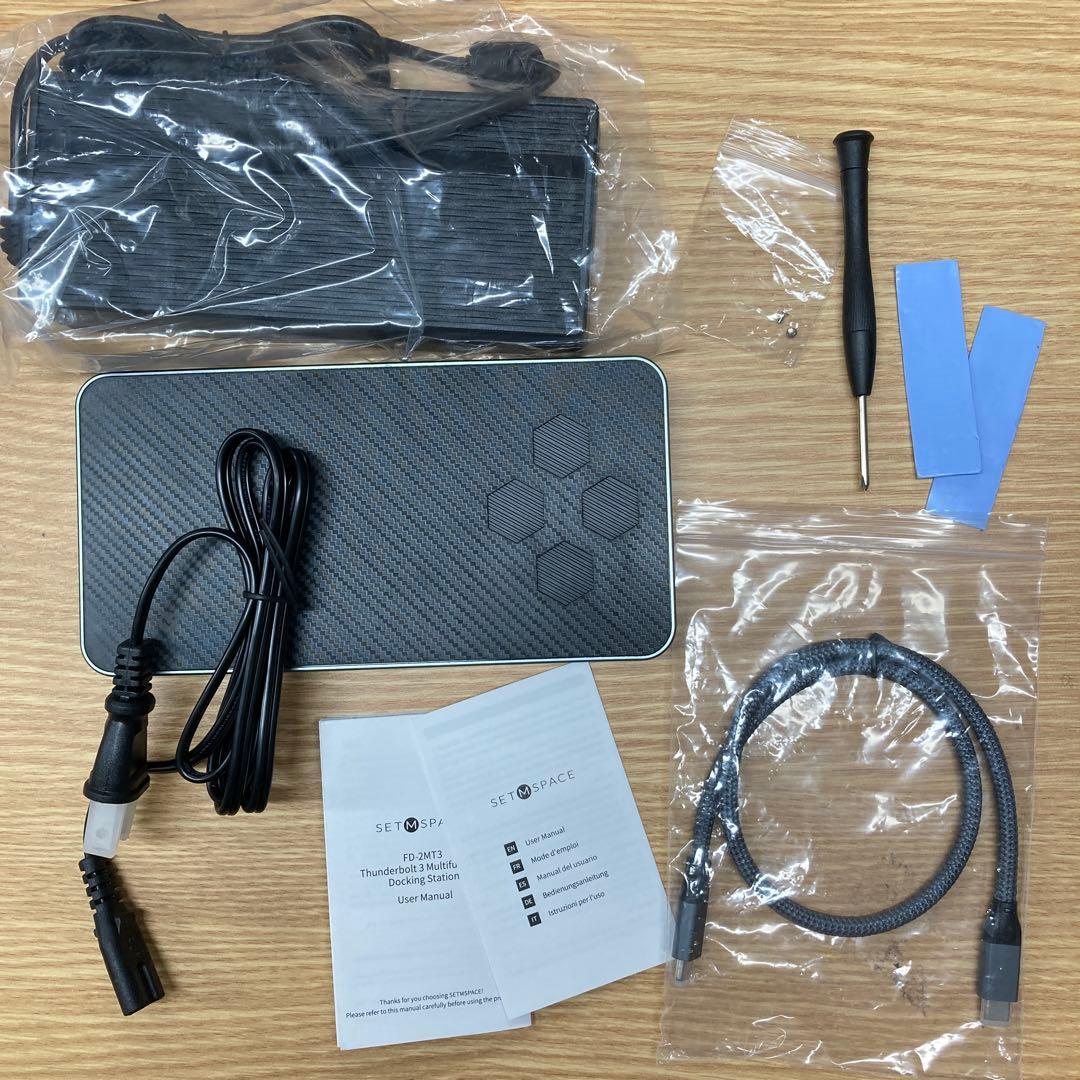 Thunderbolt 3対応ドッキングステーションとM.2 SSD外付けケース