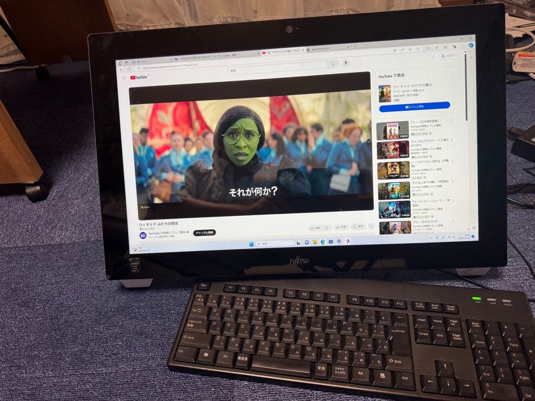 SSD爆速富士通 WH77/M Win11タッチパネル　ブルーレイCorei7