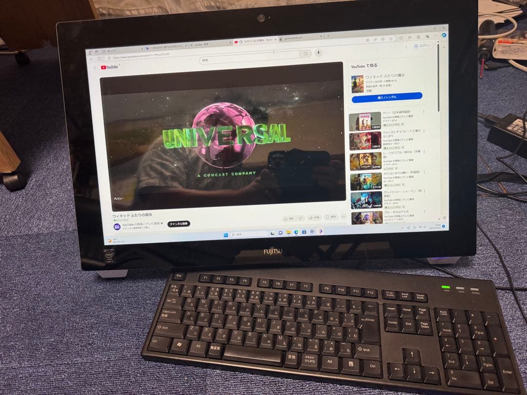 SSD爆速富士通 WH77/M Win11タッチパネル　ブルーレイCorei7