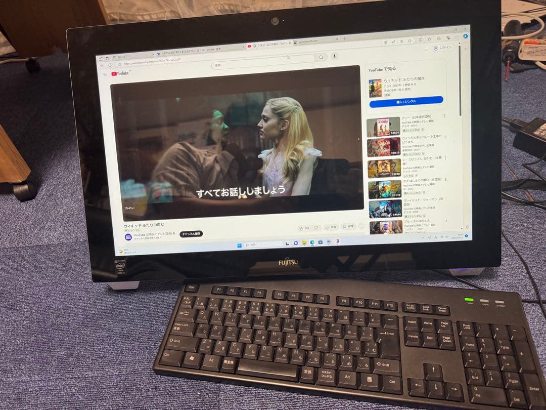 SSD爆速富士通 WH77/M Win11タッチパネル　ブルーレイCorei7