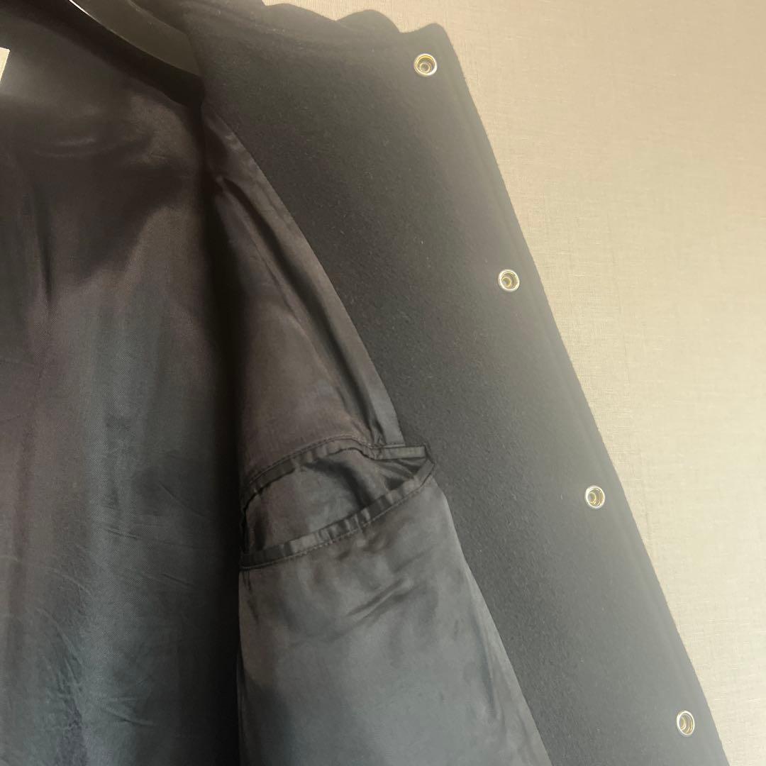 CELINE フード付きスタジャン ブラック/ベージュ美品