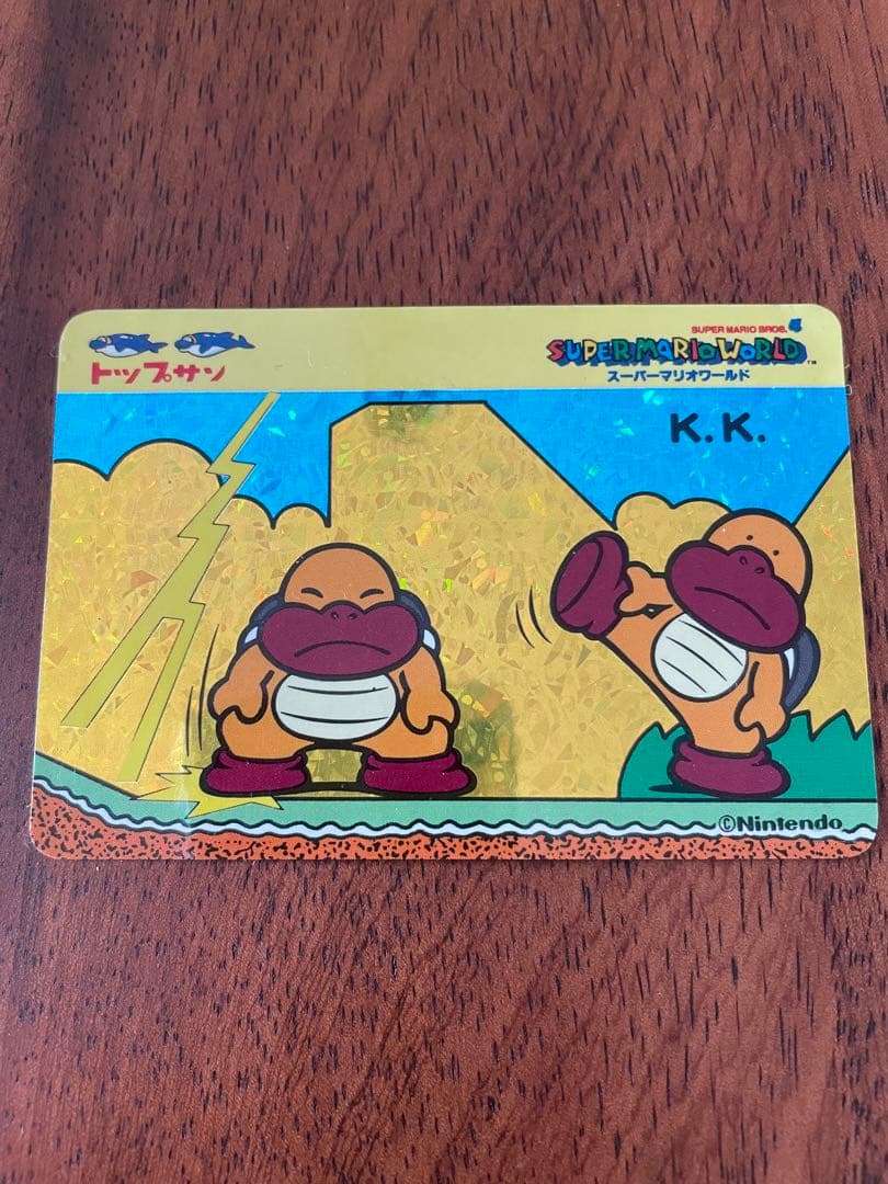 トップサン スーパーマリオワールド カード　プリズム　せんべい山