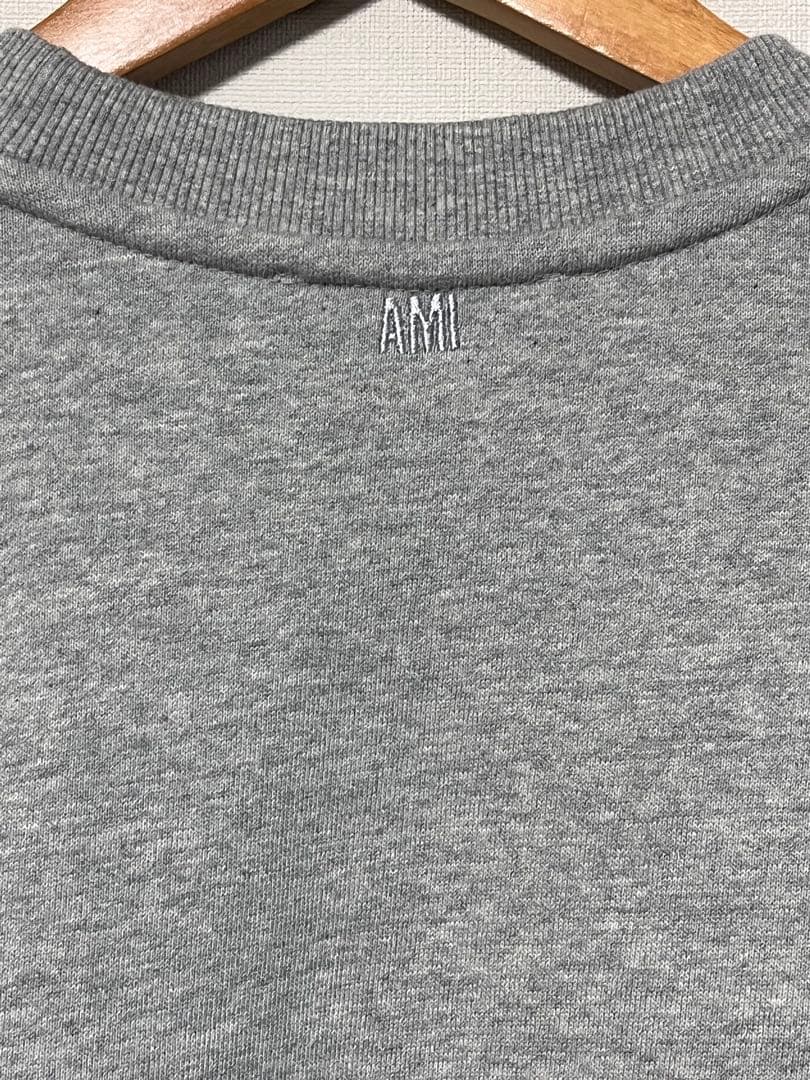 【新品タグ付き】AMI アミパリス グレー　スウェット トレーナー Mサイズ