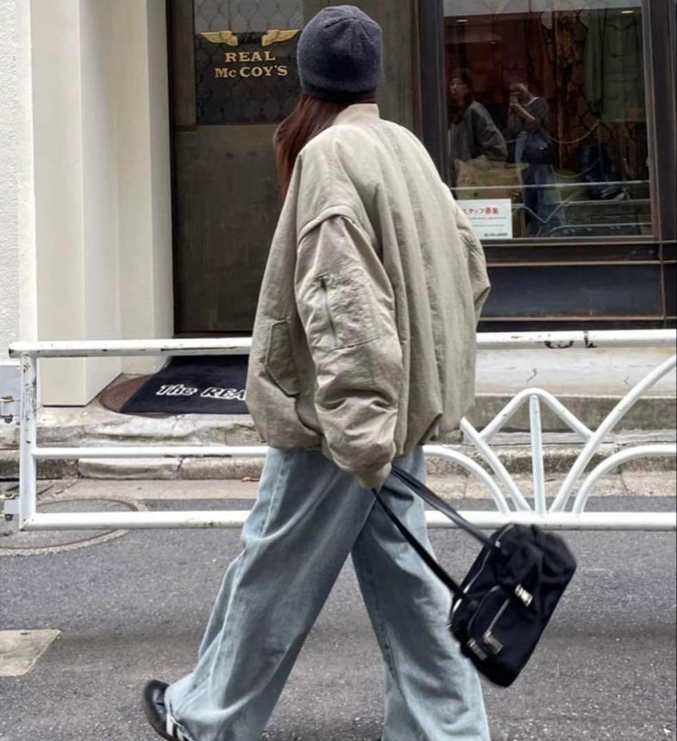 DISCOAT デタッチャブル2WAY メモリーボンバージャケットカーキ