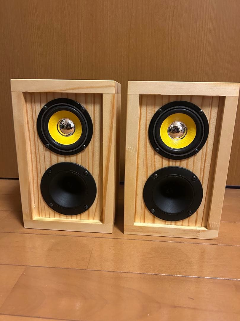 自作スピーカー ピエゾツイーター搭載2WAY密閉型スピーカー