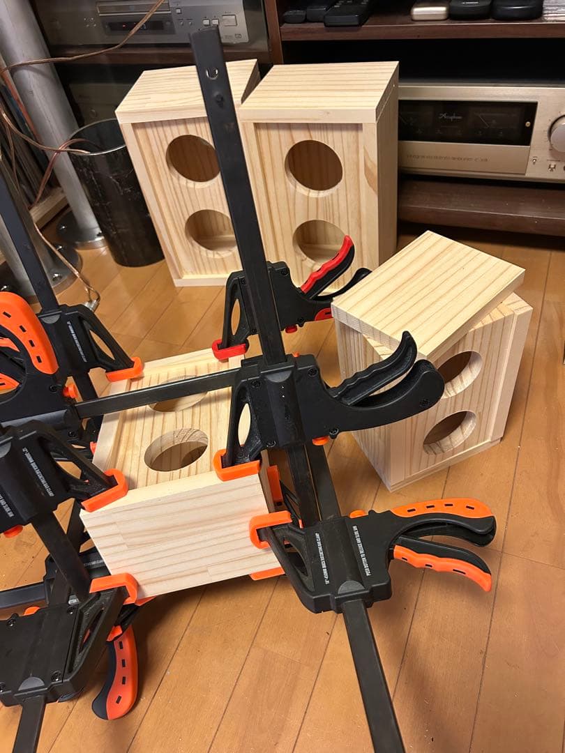 自作スピーカー ピエゾツイーター搭載2WAY密閉型スピーカー