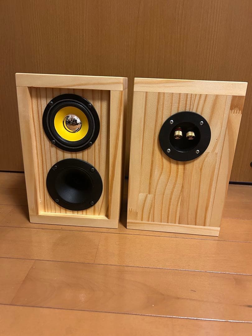 自作スピーカー ピエゾツイーター搭載2WAY密閉型スピーカー